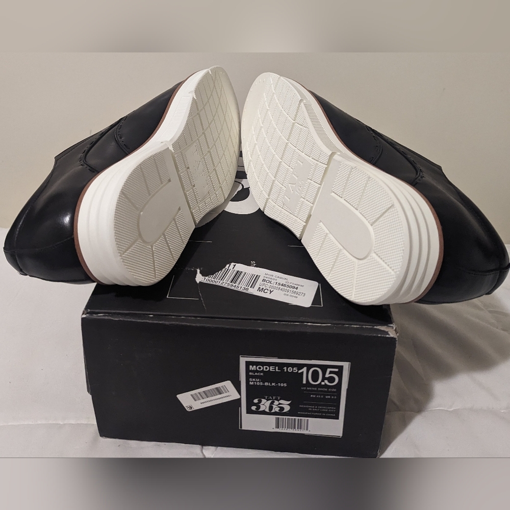 TAFT 365 M 105 Monk Strap Slip on Leather Shoes Black Size 10.5 NEW NWB - Picture 6 of 7